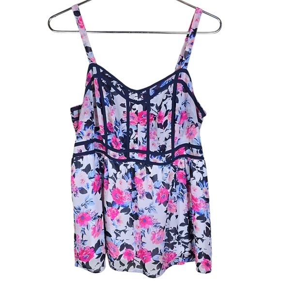Torrid Floral Chiffon Babydoll Cami Top - Picture 3 of 8